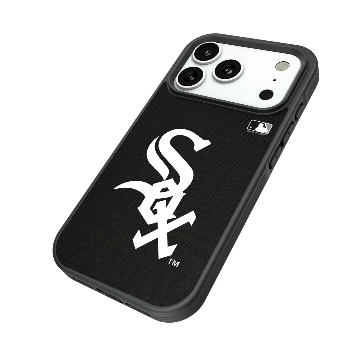 Chicago White Sox Solid iPhone Bump Phone Case for Apple iPhone - Isometric View#Device_iPhone 18 Pro