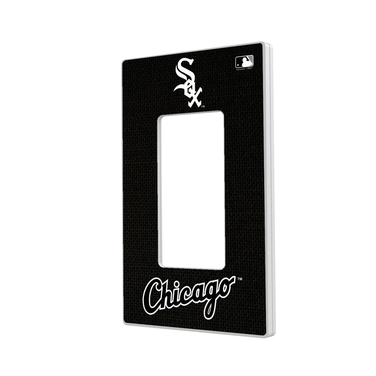Chicago White Sox Solid Hidden-Screw Light Switch Plate#Style_Single Rocker