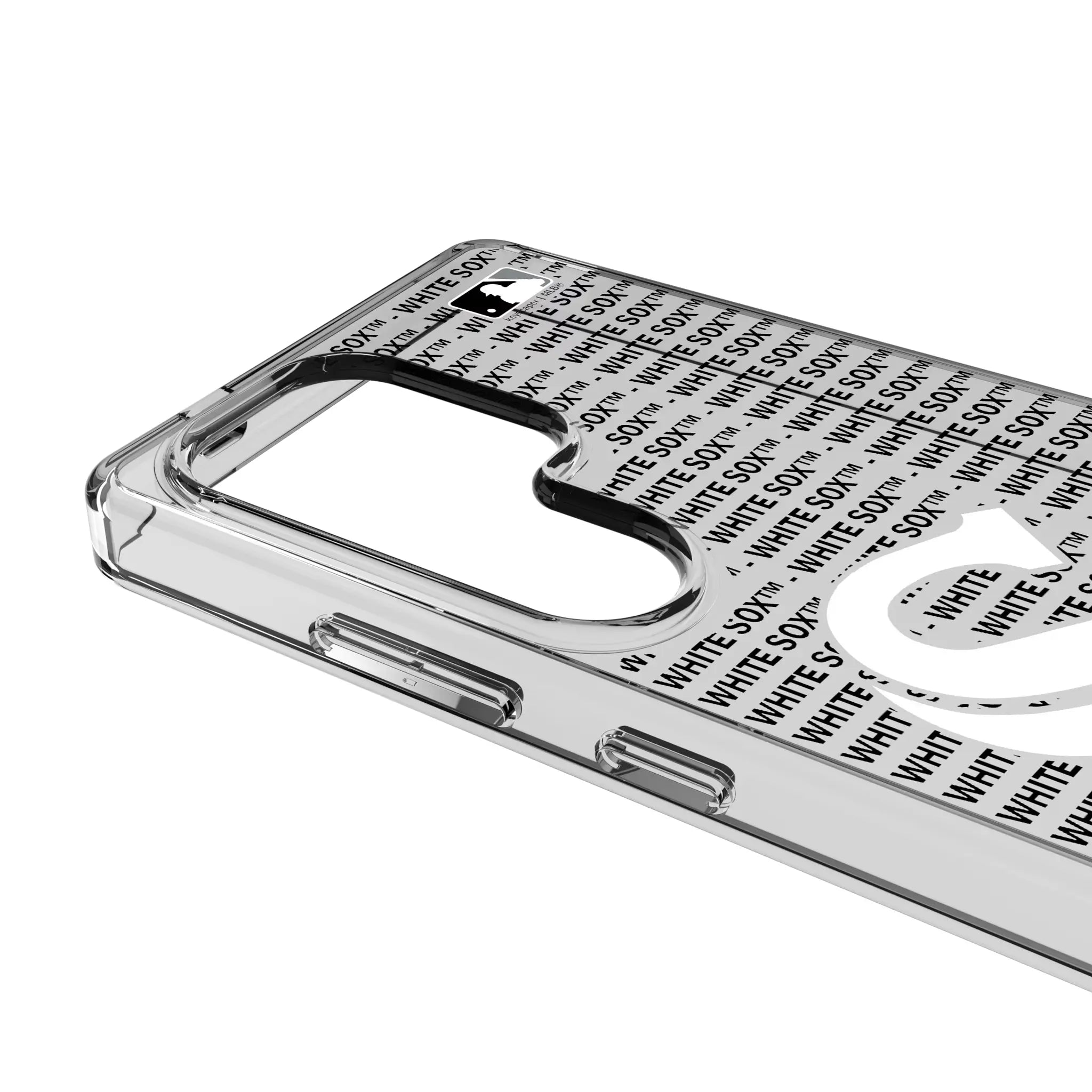 Chicago White Sox Text Backdrop Galaxy Clear Phone Case for Samsung Galaxy - Detail#Device_Galaxy S25 Ultra