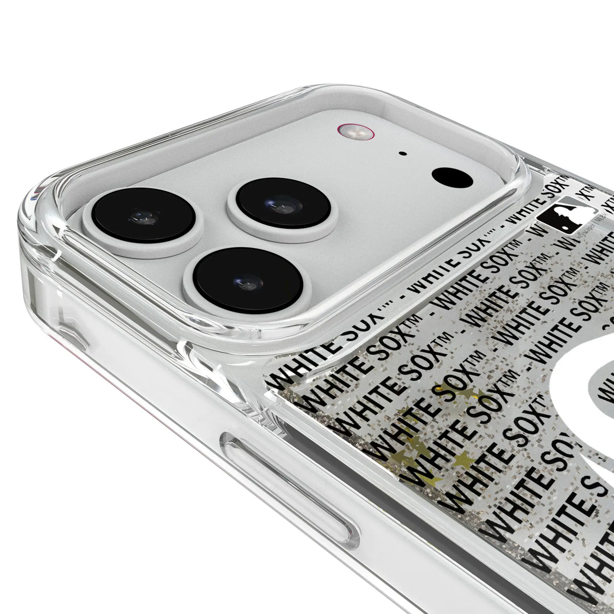 Chicago White Sox Text Backdrop iPhone Glitter Phone Case for Apple iPhone - Detail#Device_iPhone 18 Pro Max