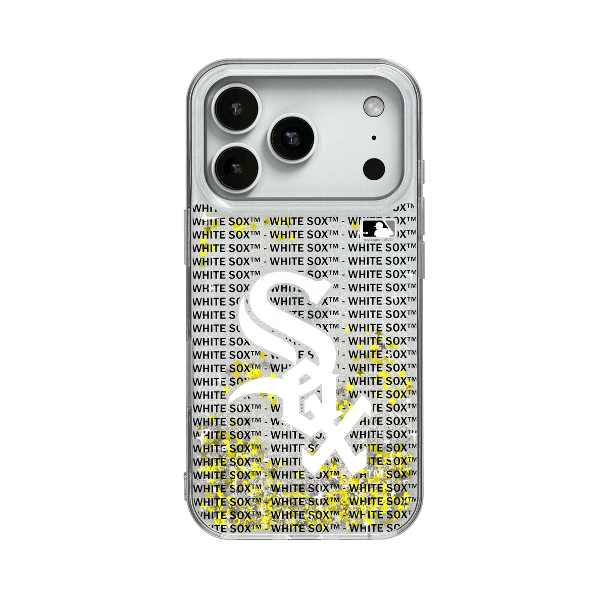 Chicago White Sox Text Backdrop Glitter Phone Case for Apple iPhone