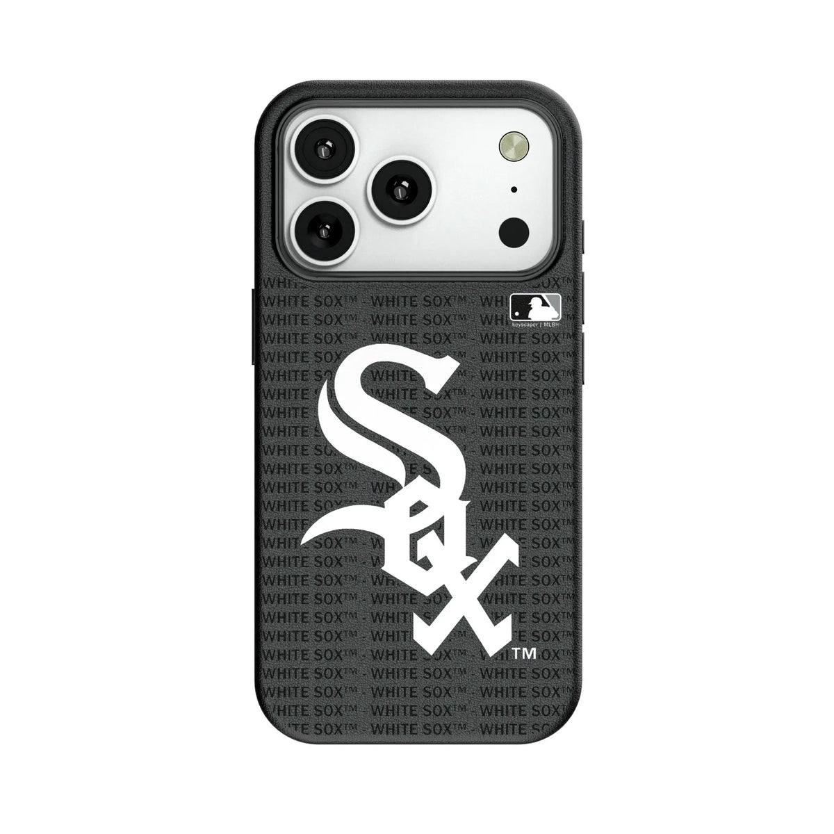 Chicago White Sox Text Backdrop MagSafe Compatible Phone Case for Apple iPhone