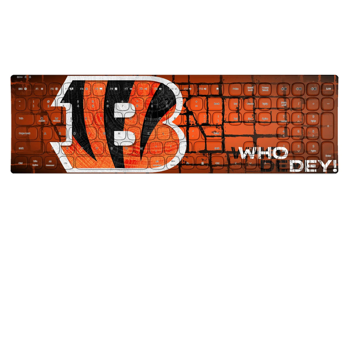Cincinnati Bengals Brick KKB605 Curved Wireless Keyboard