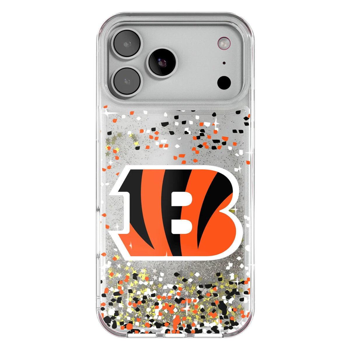 Cincinnati Bengals Confetti Glitter Phone Case for Apple iPhone