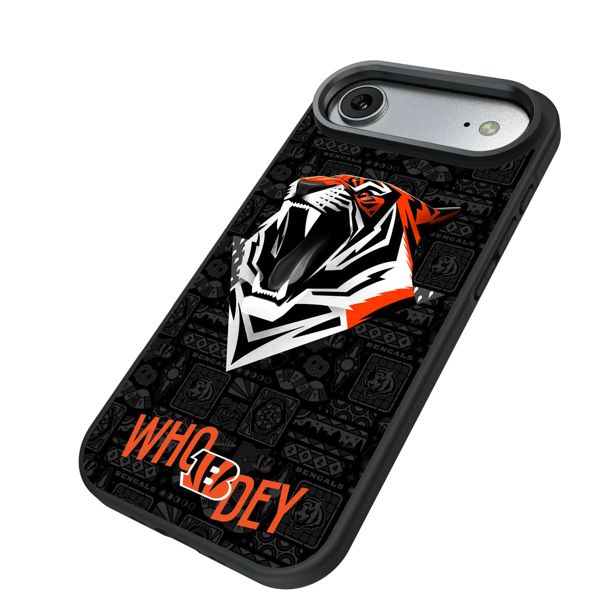 Cincinnati Bengals Deco iPhone Bump Phone Case for Apple iPhone - Isometric View#Device_iPhone Air