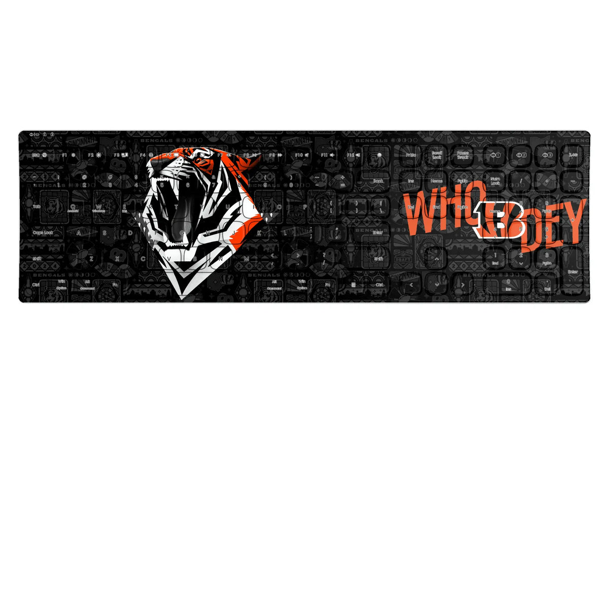 Cincinnati Bengals Deco KKB605 Curved Wireless Keyboard