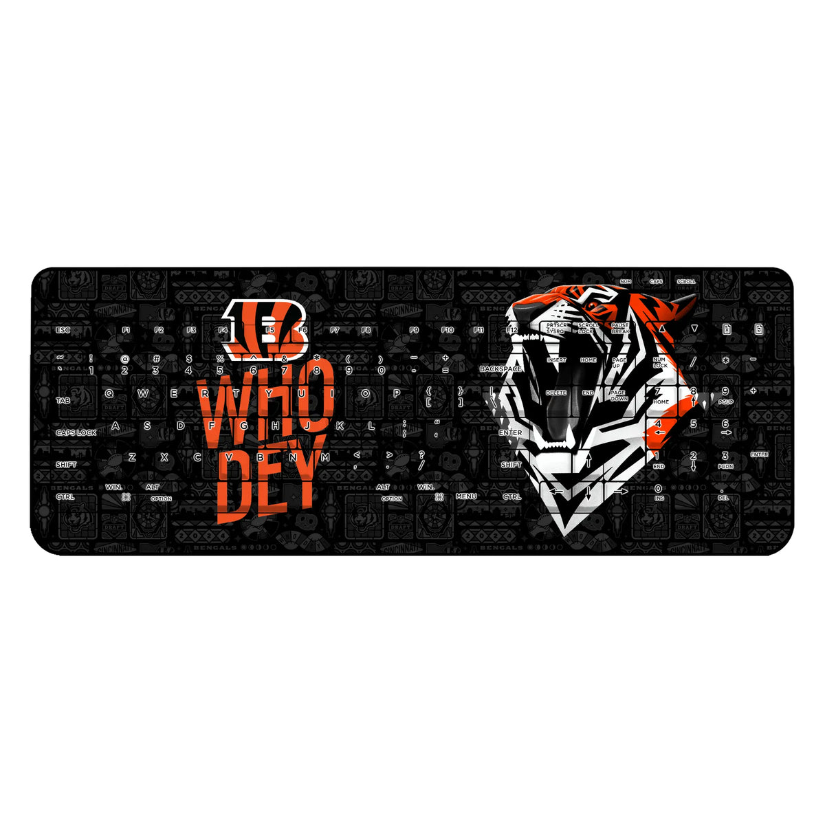 Cincinnati Bengals Deco Wireless USB Keyboard