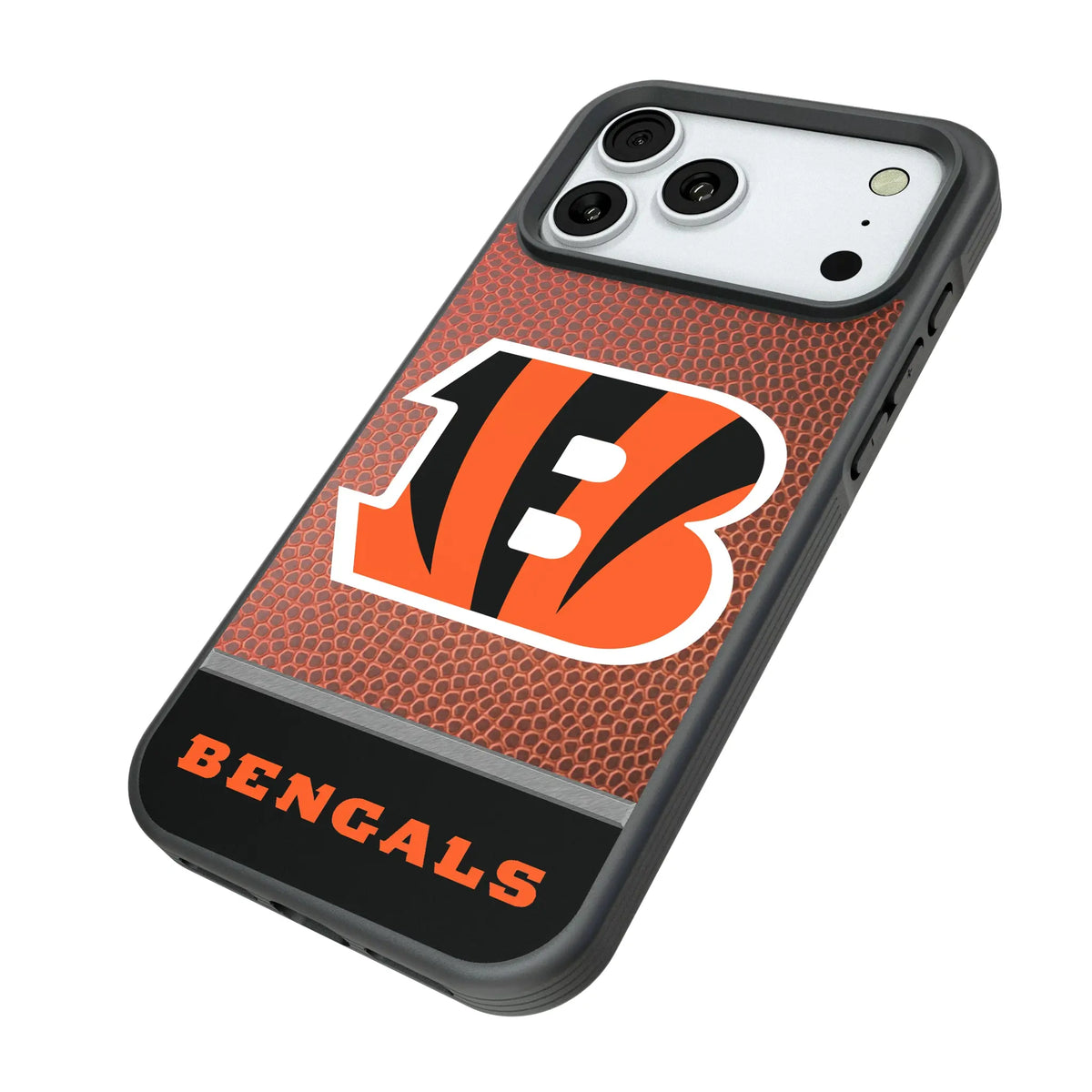 Cincinnati Bengals Football Wordmark iPhone Bump Phone Case for Apple iPhone - Isometric View#Device_iPhone 18 Pro Max