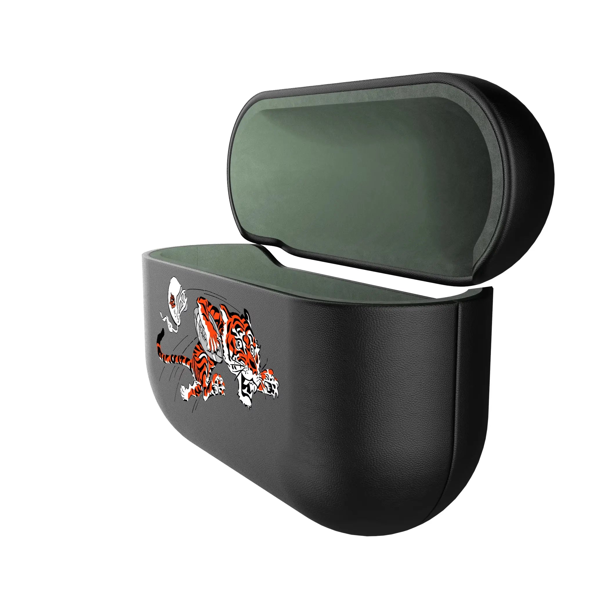 Cincinnati Bengals Historic Collection Insignia AirPods AirPod Case Cover - Isometric View#Device_AirPods Pro 1st Gen