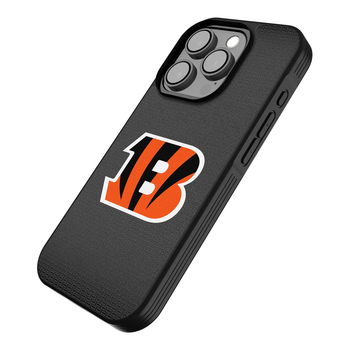 Cincinnati Bengals Linen iPhone Bump Phone Case for Apple iPhone - Isometric View