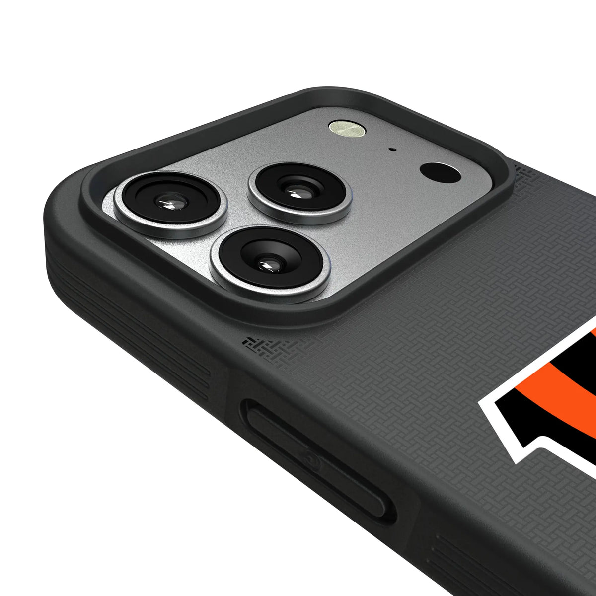 Cincinnati Bengals Linen iPhone Bump Phone Case for Apple iPhone - Detail#Device_iPhone 17 Pro