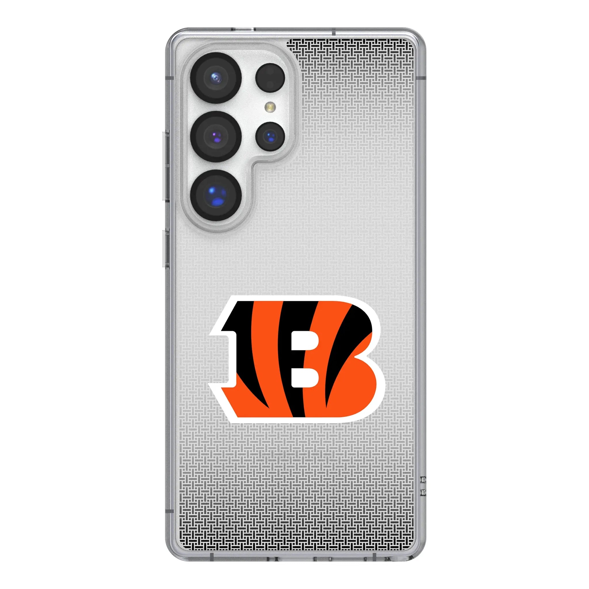 Cincinnati Bengals Linen Galaxy Clear Phone Case for Samsung Galaxy#Device_Galaxy S25 Ultra