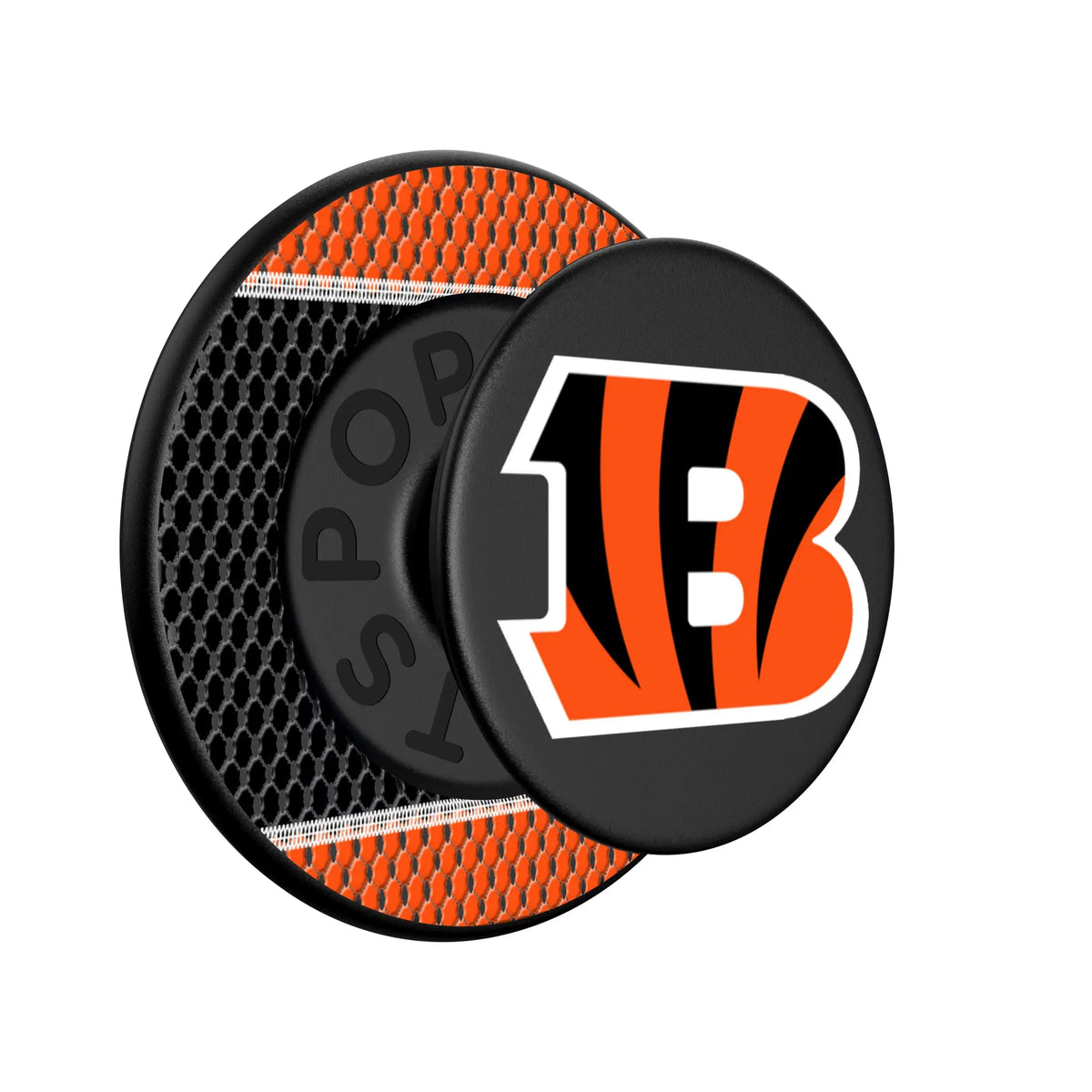 Cincinnati Bengals Mesh Popsockets Round Magnetic - Isometric View