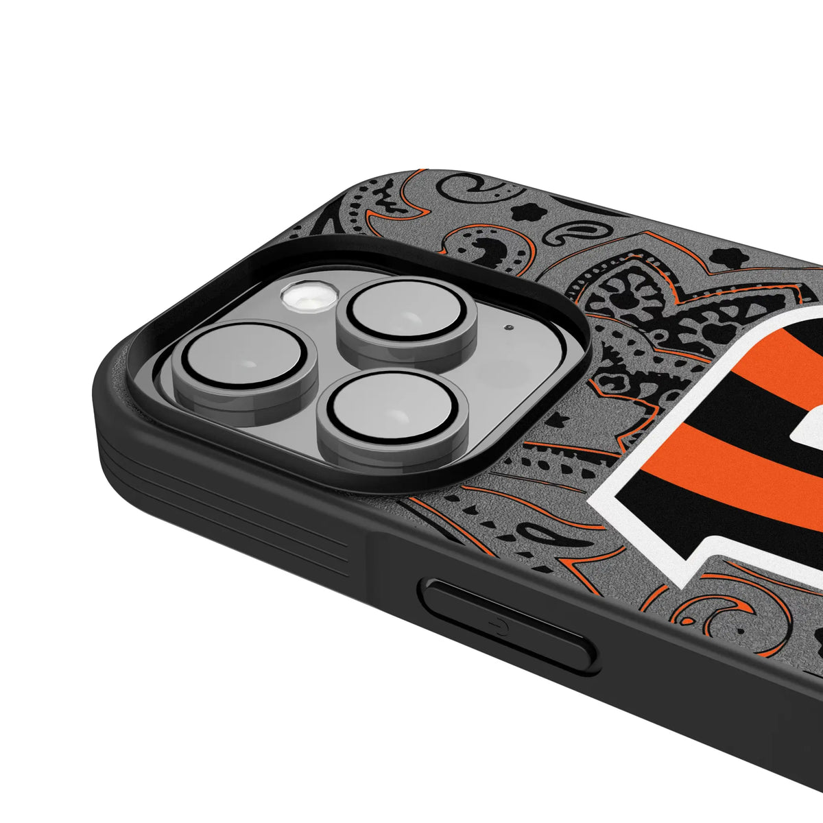 Cincinnati Bengals Paisley iPhone Bump Phone Case for Apple iPhone - Detail
