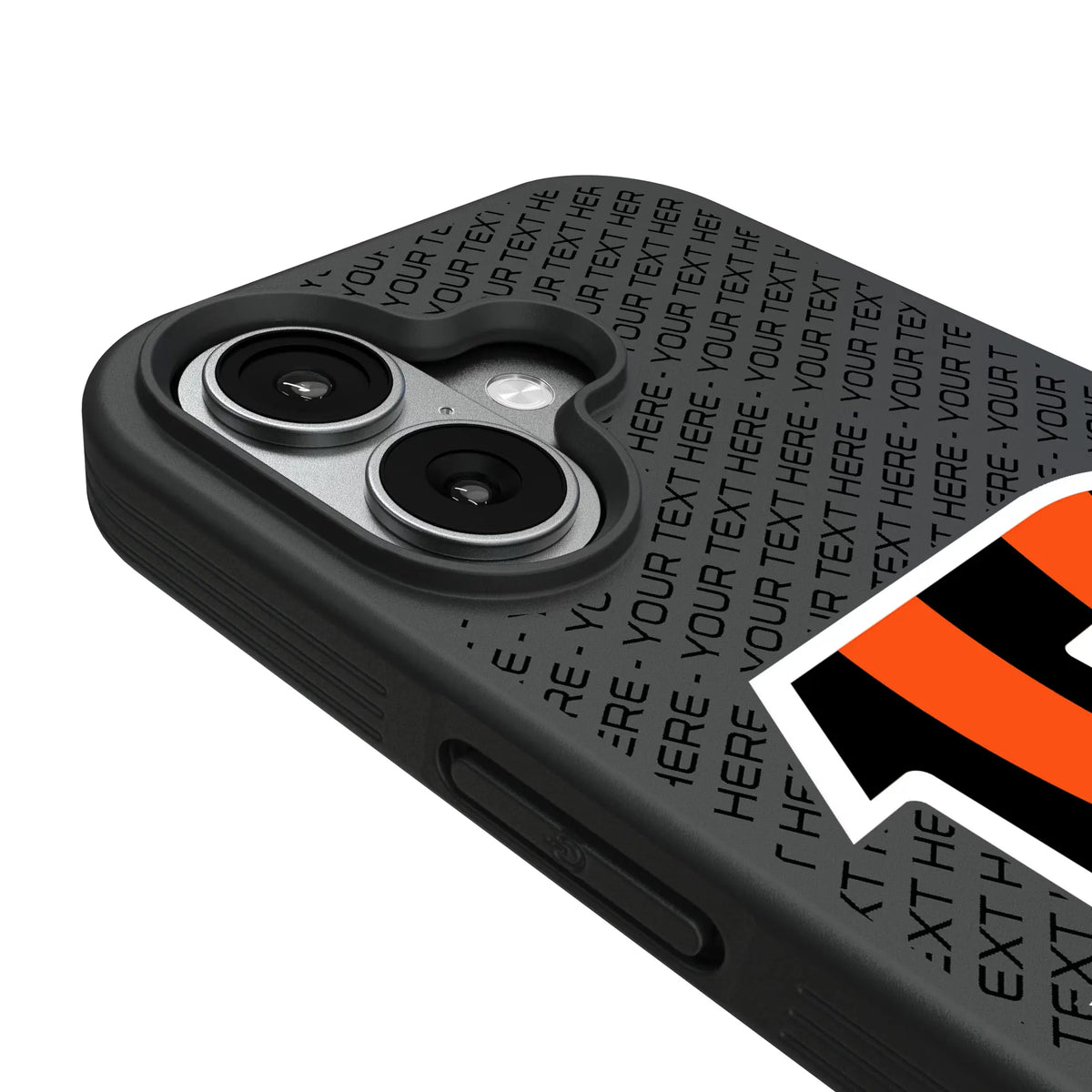 Cincinnati Bengals Personalized EndZone Plus iPhone Bump Phone Case for Apple iPhone - Detail#Device_iPhone 17