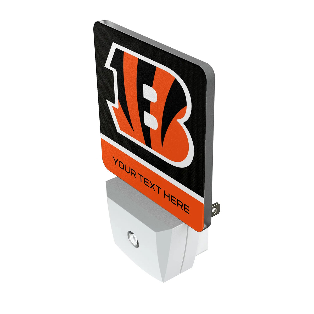 Cincinnati Bengals Personalized Endzone Solid Night Light 2-Pack - Isometric View