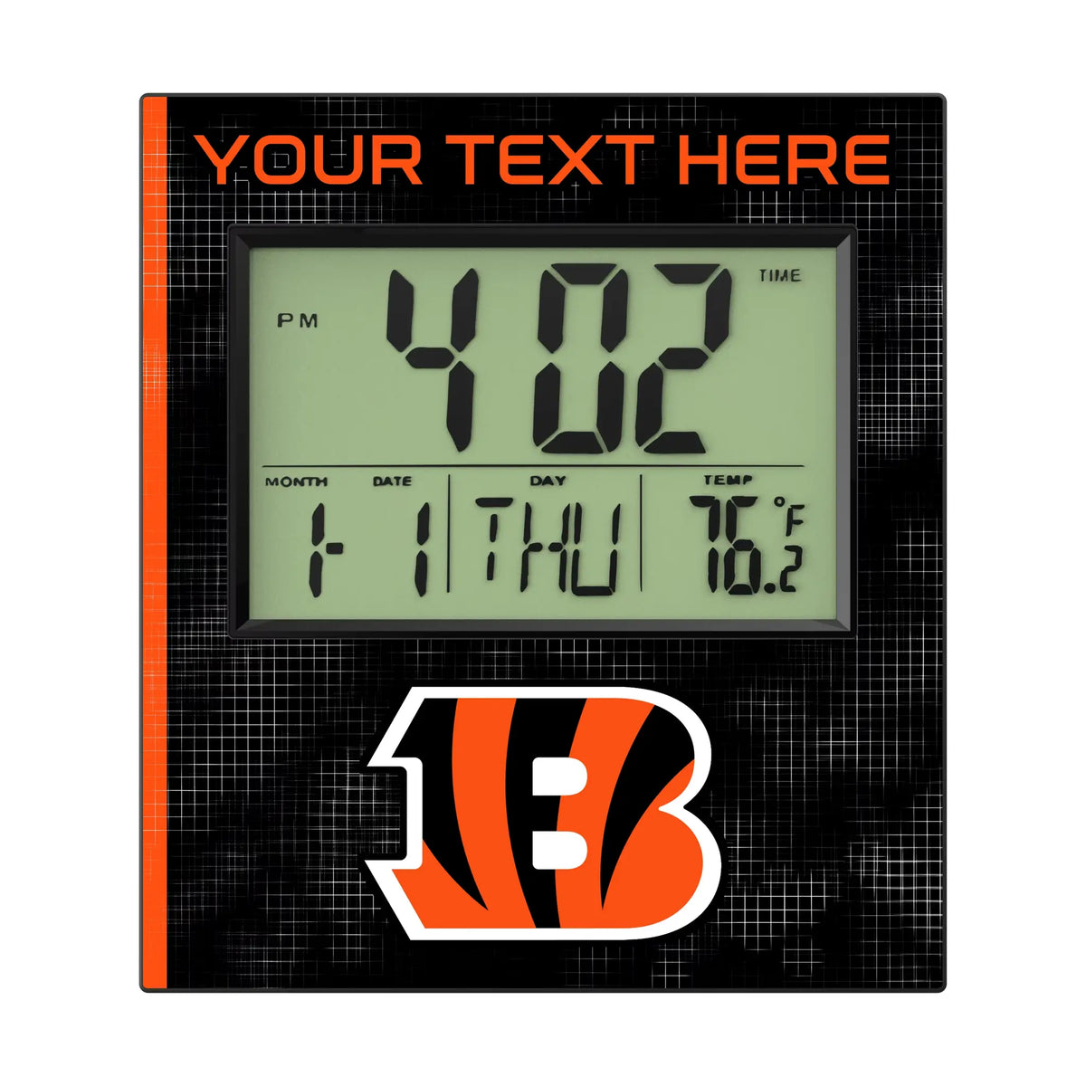 Cincinnati Bengals Personalized Hatch Wall Clock