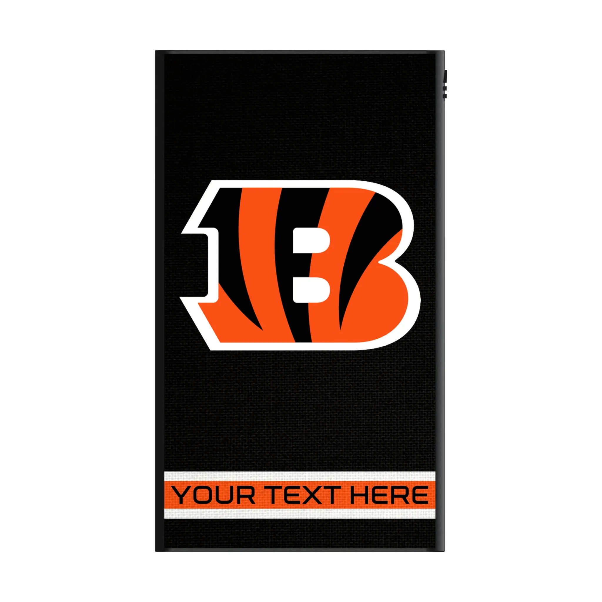 Cincinnati Bengals Personalized Stripe 5000mAh Flat Power Bank