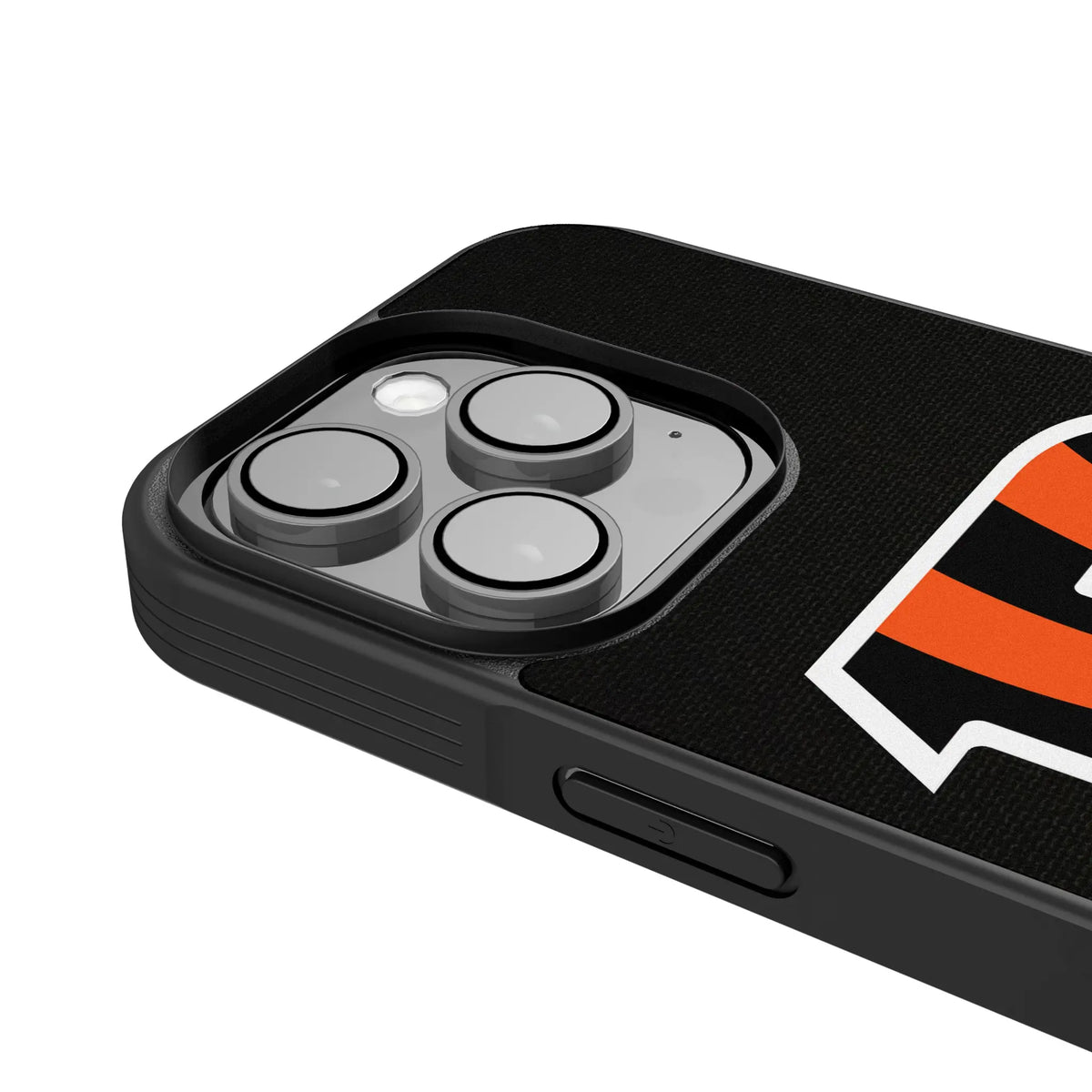 Cincinnati Bengals Personalized Stripe iPhone Bump Phone Case for Apple iPhone - Detail