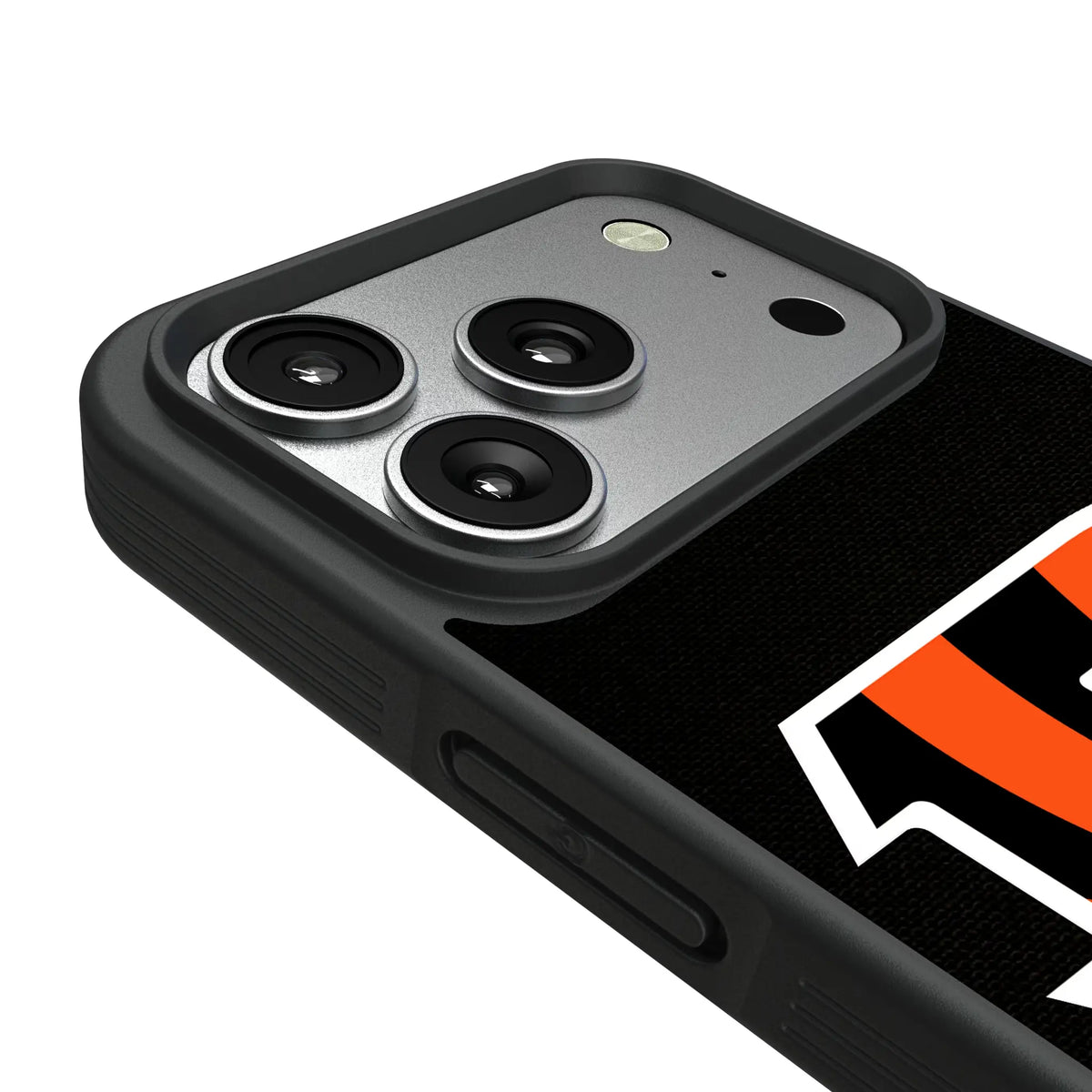 Cincinnati Bengals Personalized Stripe iPhone Bump Phone Case for Apple iPhone - Detail#Device_iPhone 17 Pro