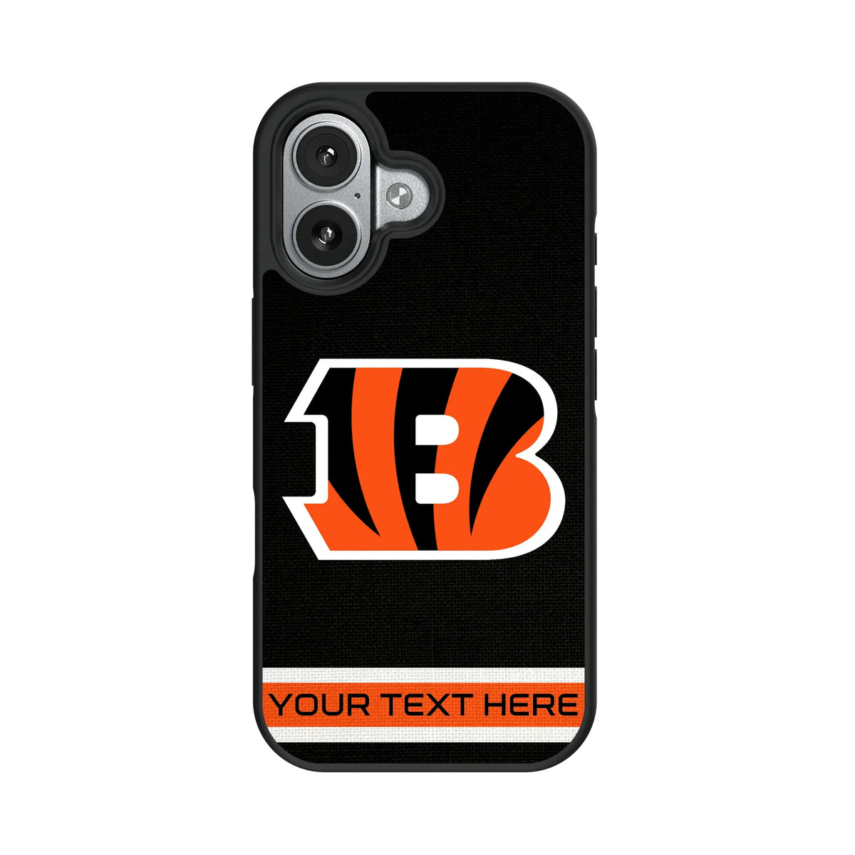 Cincinnati Bengals Personalized Stripe iPhone Bump Phone Case for Apple iPhone#Device_iPhone 17