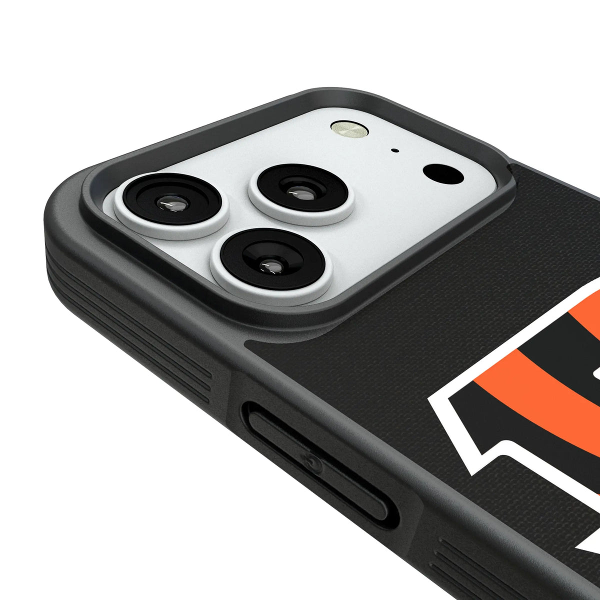 Cincinnati Bengals Personalized Stripe iPhone Bump Phone Case for Apple iPhone - Detail#Device_iPhone 18 Pro