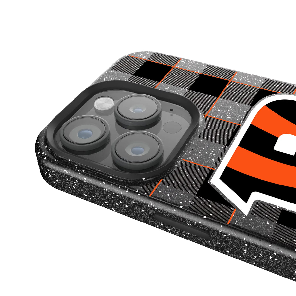 Cincinnati Bengals Plaid iPhone Bling Phone Case for Apple iPhone - Detail