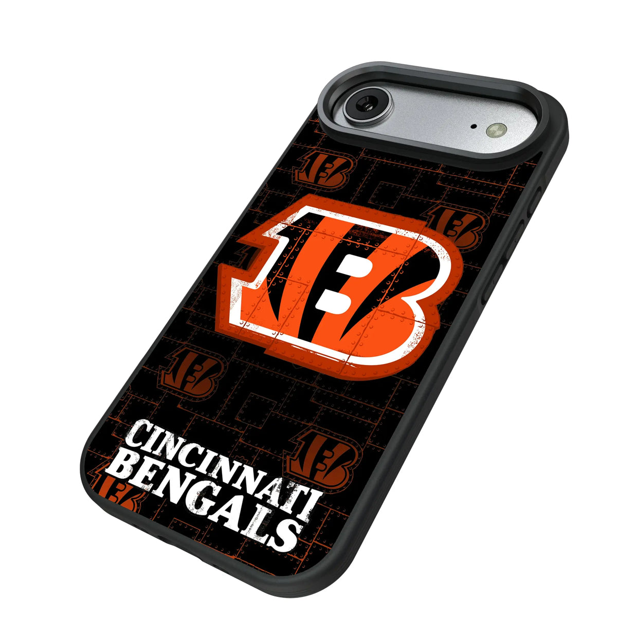 Cincinnati Bengals Rivet iPhone Bump Phone Case for Apple iPhone - Isometric View#Device_iPhone Air