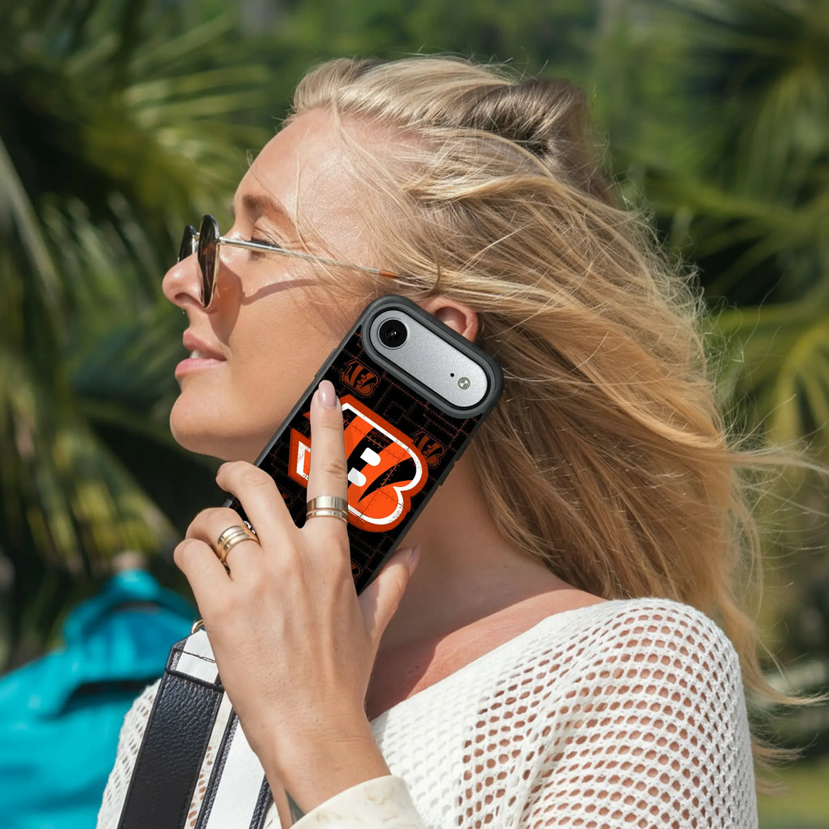 Cincinnati Bengals Rivet iPhone Bump Phone Case for Apple iPhone - Lifestyle#Device_iPhone Air