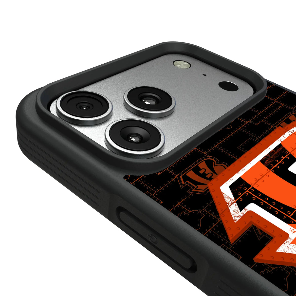 Cincinnati Bengals Rivet iPhone Bump Phone Case for Apple iPhone - Detail#Device_iPhone 17 Pro Max