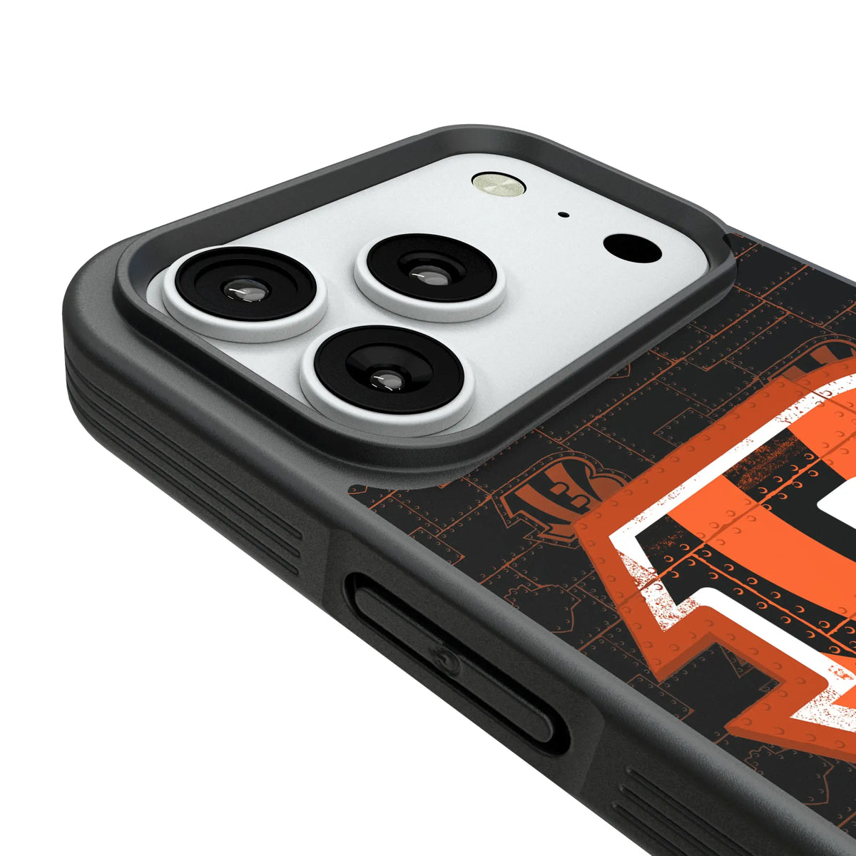 Cincinnati Bengals Rivet iPhone Bump Phone Case for Apple iPhone - Detail#Device_iPhone 18 Pro