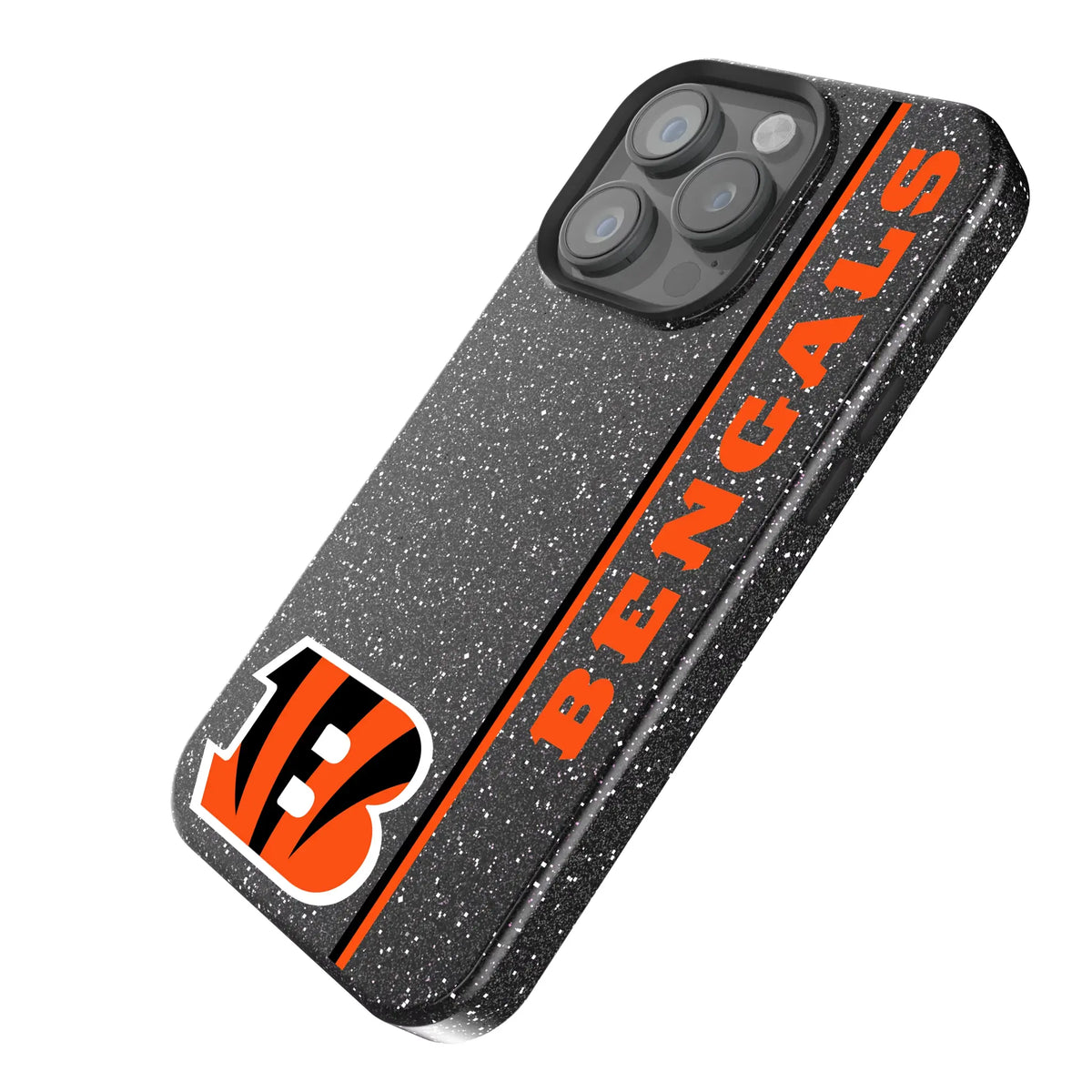 Cincinnati Bengals Sidebar iPhone Bling Phone Case for Apple iPhone - Isometric View