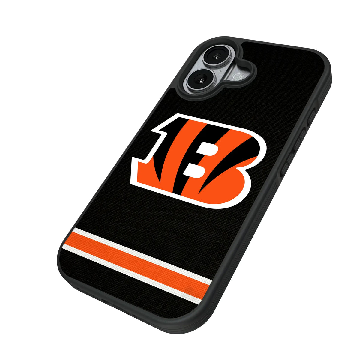Cincinnati Bengals Stripe iPhone Bump Phone Case for Apple iPhone - Isometric View#Device_iPhone 17
