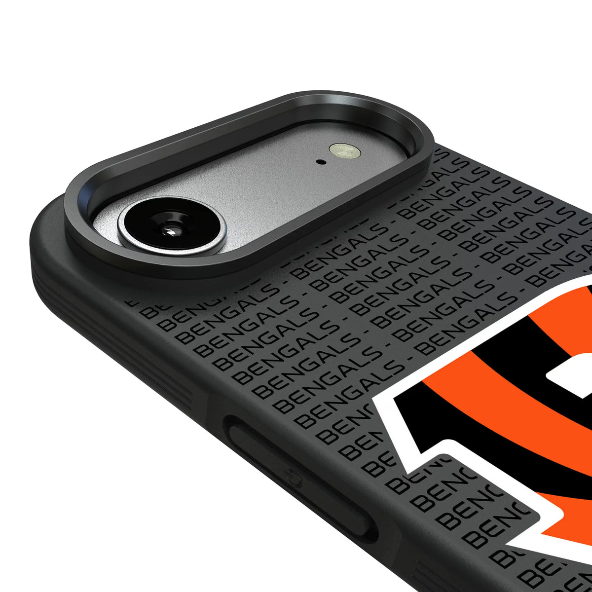 Cincinnati Bengals Text Backdrop iPhone Bump Phone Case for Apple iPhone - Detail#Device_iPhone Air