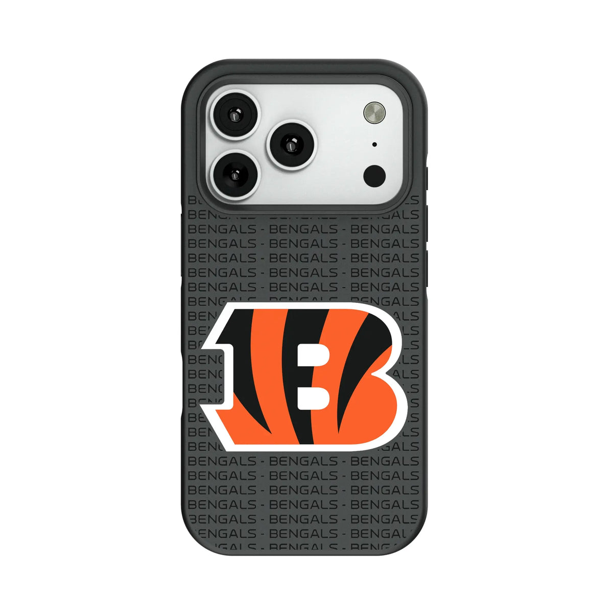 Cincinnati Bengals Text Backdrop Bump Phone Case for Apple iPhone