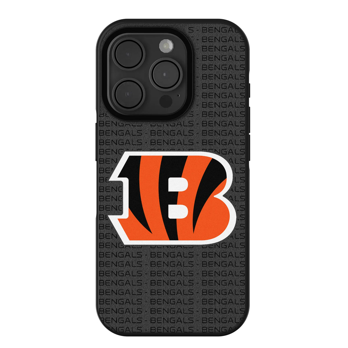 Cincinnati Bengals Text Backdrop iPhone Bump Phone Case for Apple iPhone