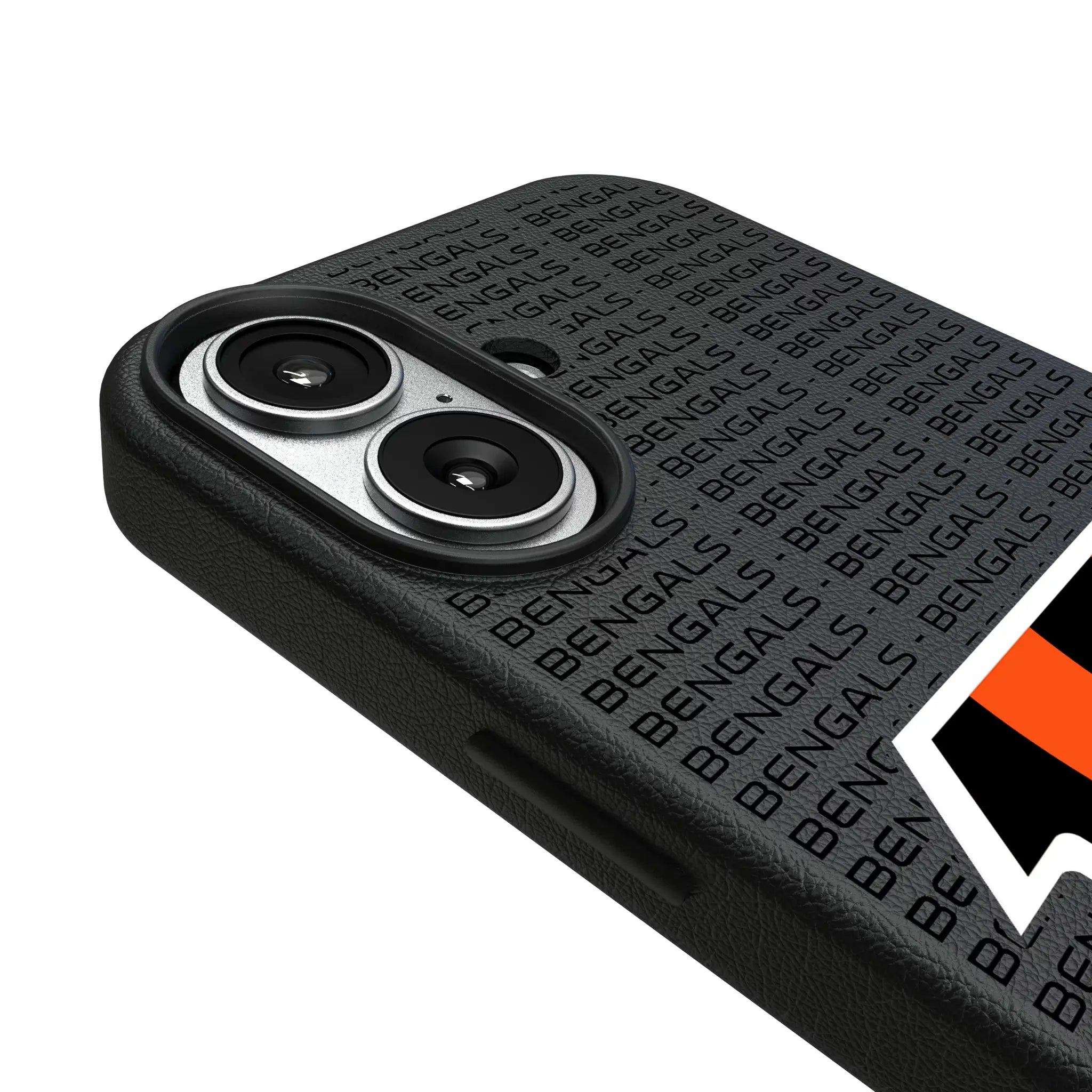 Cincinnati Bengals Text Backdrop iPhone MagSafe Compatible Phone Case for Apple iPhone - Detail#Device_iPhone 17