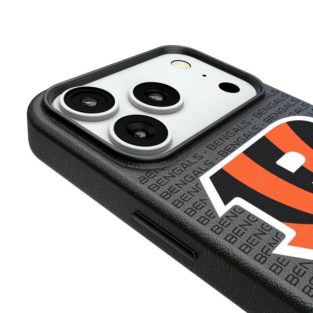 Cincinnati Bengals Text Backdrop iPhone MagSafe Compatible Phone Case for Apple iPhone - Detail#Device_iPhone 18 Pro