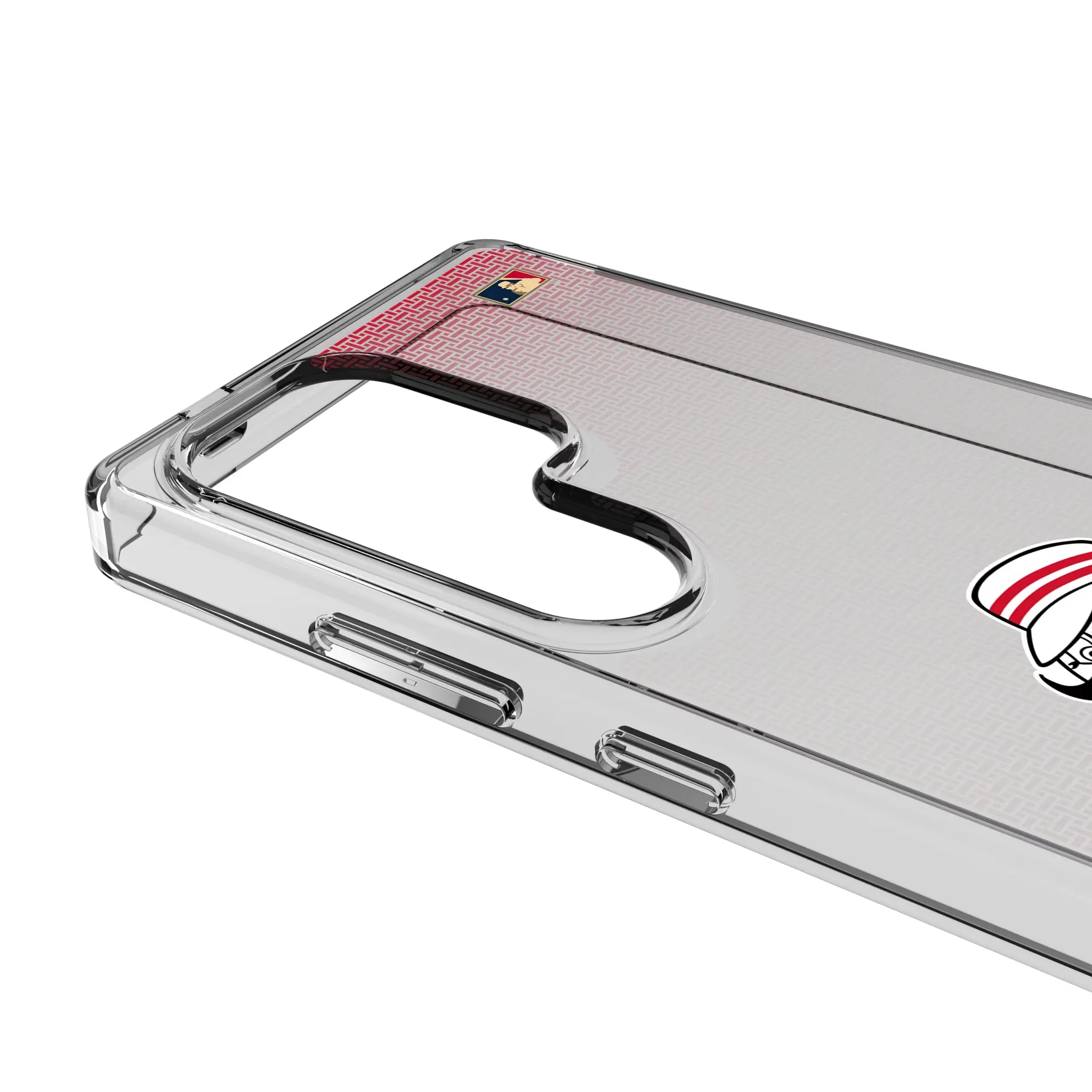 Cincinnati Reds 1953-1967 - Cooperstown Collection Linen Galaxy Clear Phone Case for Samsung Galaxy - Detail#Device_Galaxy S25 Ultra