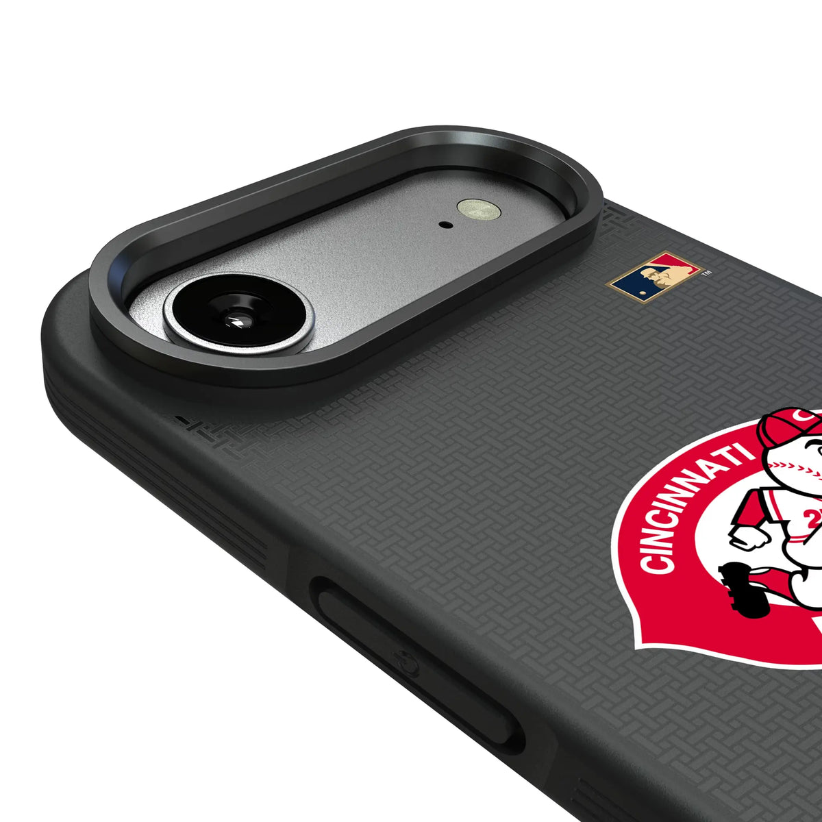 Cincinnati Reds 1974-1992 - Cooperstown Collection Linen iPhone Bump Phone Case for Apple iPhone - Detail#Device_iPhone Air