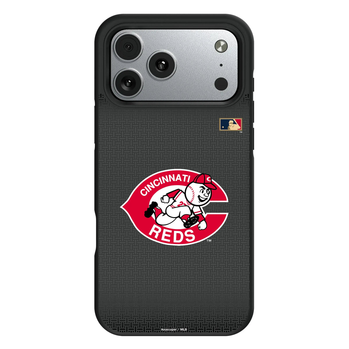 Cincinnati Reds 1974-1992 - Cooperstown Collection Linen iPhone Bump Phone Case for Apple iPhone#Device_iPhone 17 Pro Max