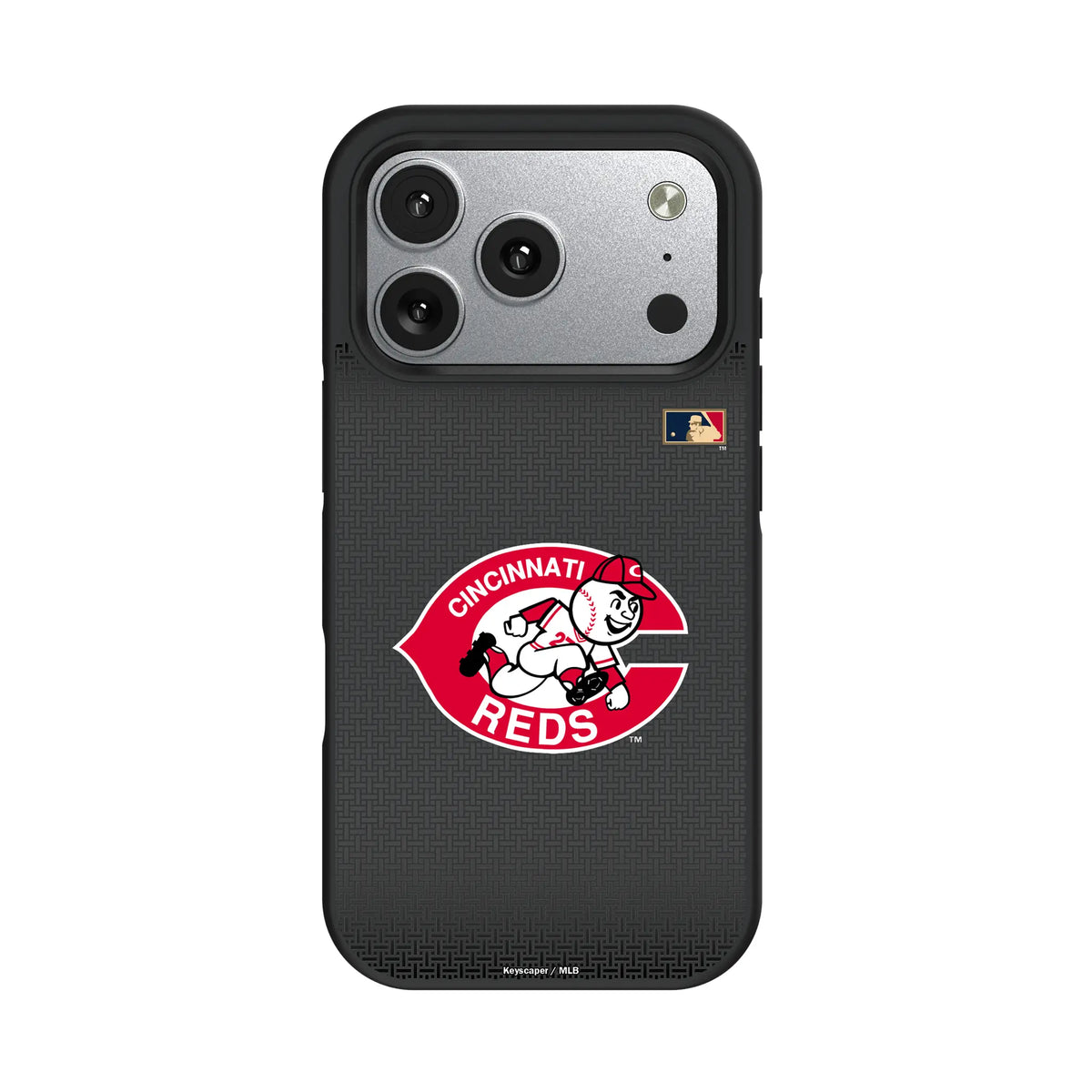 Cincinnati Reds 1974-1992 - Cooperstown Collection Linen iPhone Bump Phone Case for Apple iPhone#Device_iPhone 17 Pro