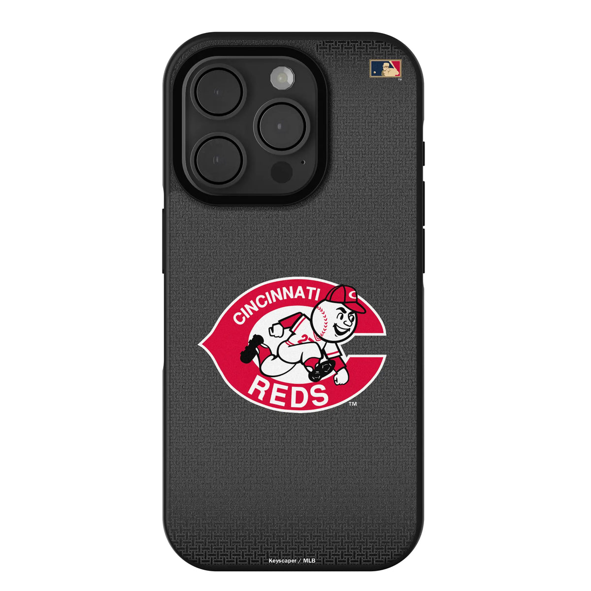 Cincinnati Reds 1974-1992 - Cooperstown Collection Linen iPhone Bump Phone Case for Apple iPhone