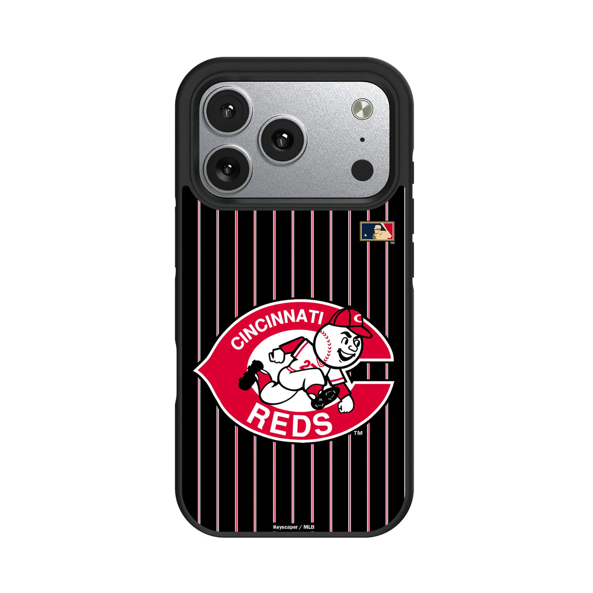Cincinnati Reds 1974-1992 - Cooperstown Collection Pinstripe iPhone Bump Phone Case for Apple iPhone#Device_iPhone 17 Pro