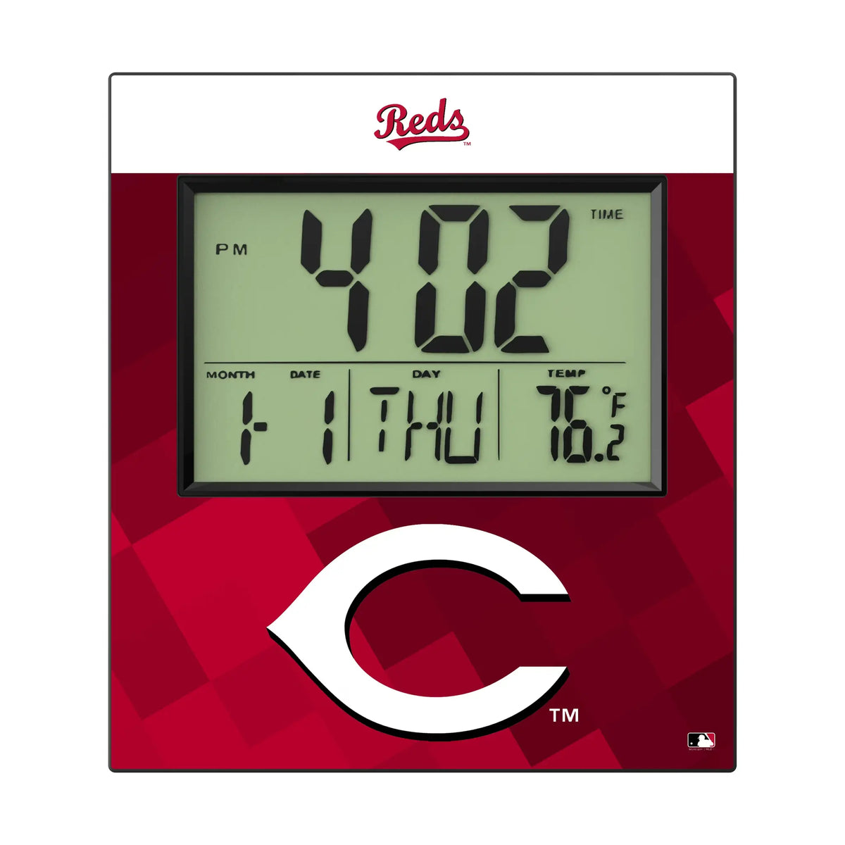 Cincinnati Reds Color Block Wall Clock