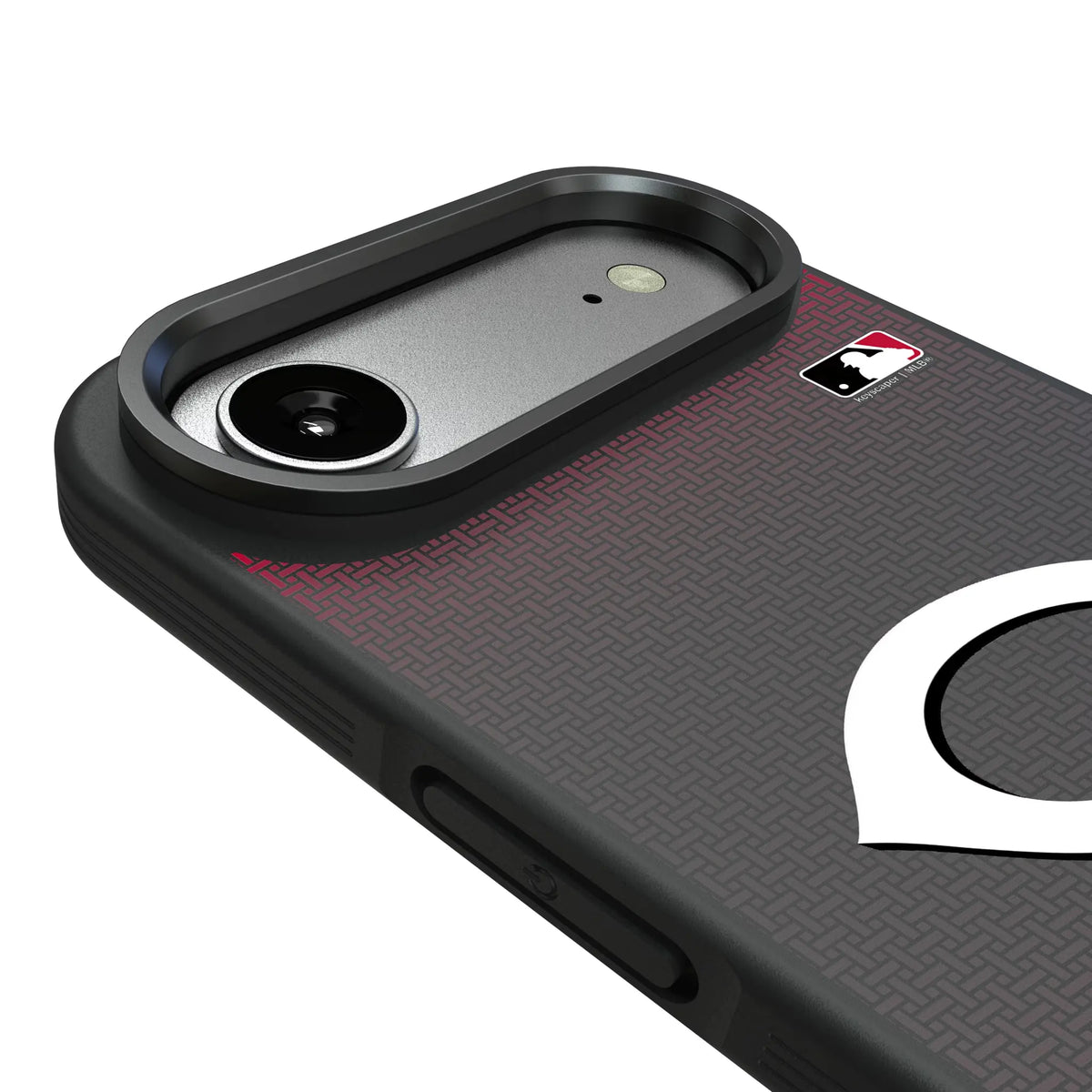 Cincinnati Reds Linen iPhone Bump Phone Case for Apple iPhone - Detail#Device_iPhone Air