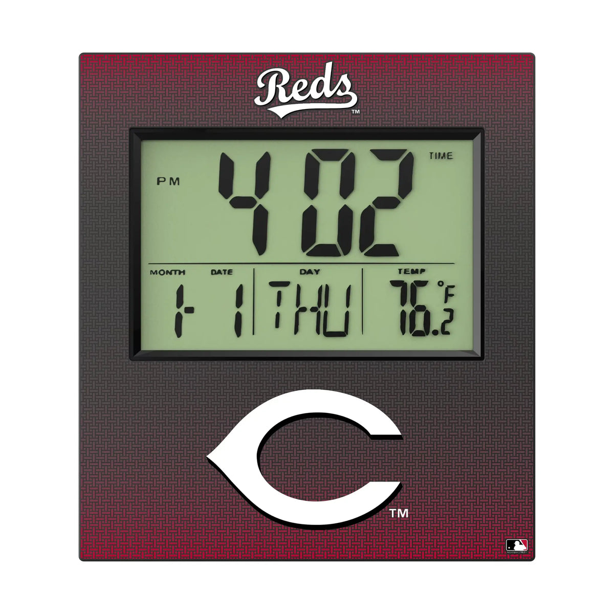 Cincinnati Reds Linen Wall Clock