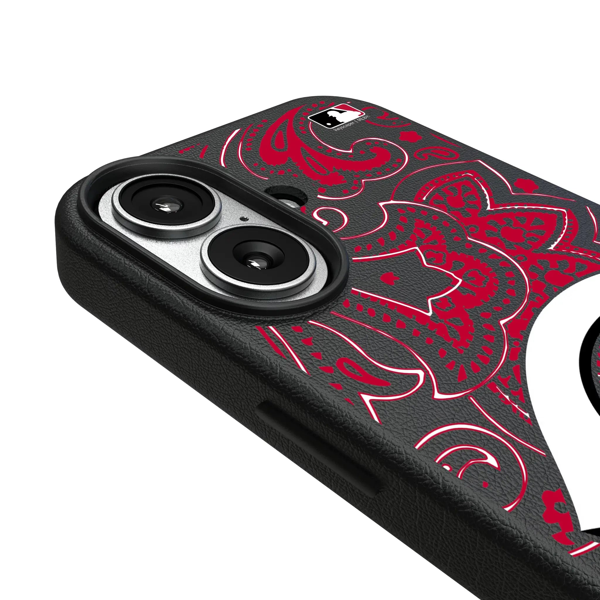 Cincinnati Reds Paisley iPhone MagSafe Compatible Phone Case for Apple iPhone - Detail#Device_iPhone 17