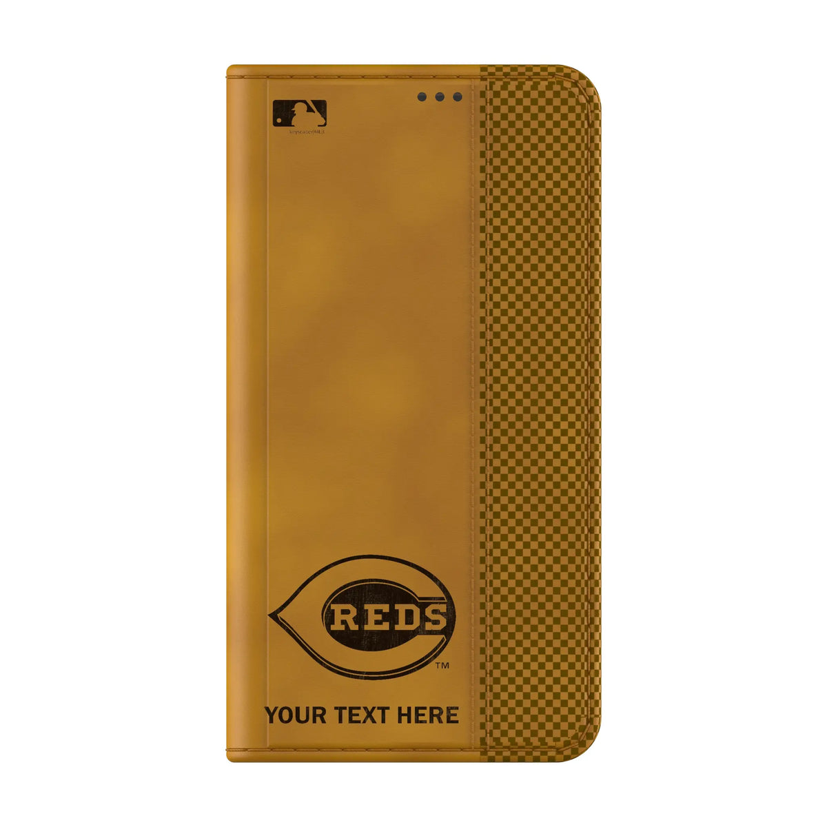 Cincinnati Reds Personalized Burn Galaxy Folio Phone Case for Samsung Galaxy