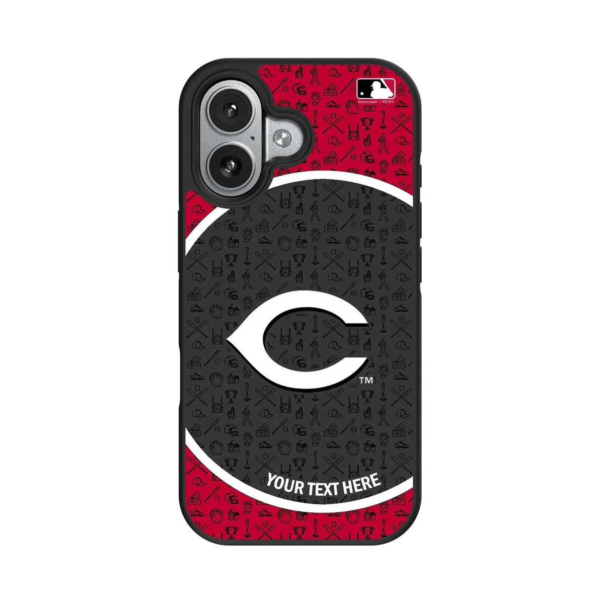 Cincinnati Reds Personalized Circle iPhone Bump Phone Case for Apple iPhone#Device_iPhone 17